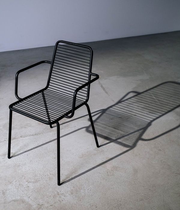 Abstract metallic structure representing stability and inner strength